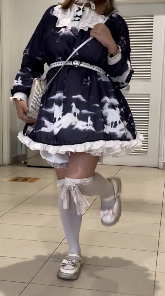 SANKOUSAN Purple Cloud Lolita OP Dress - Photo 2