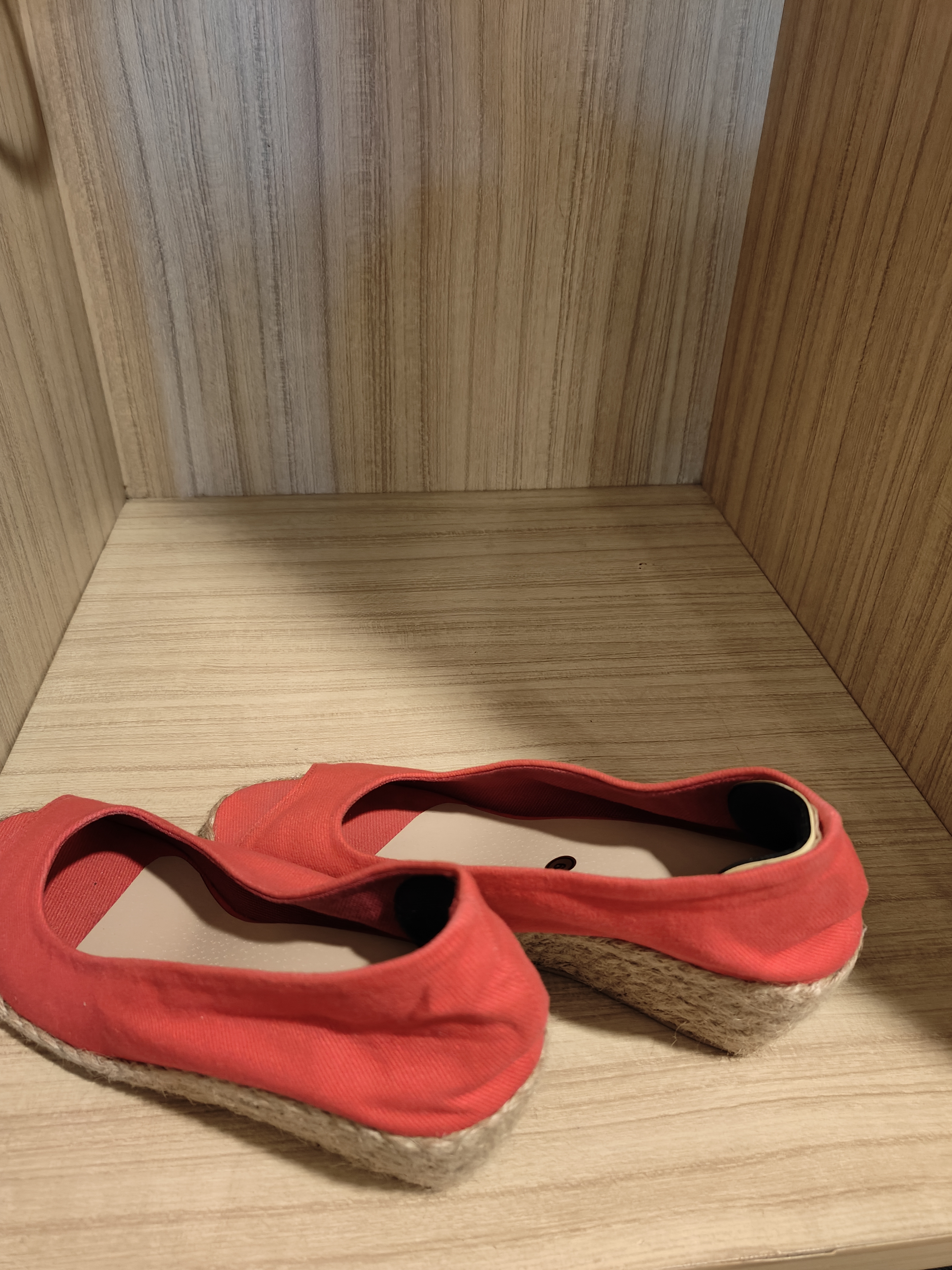 Bright Red Peep-Toe Espadrilles - Photo 3