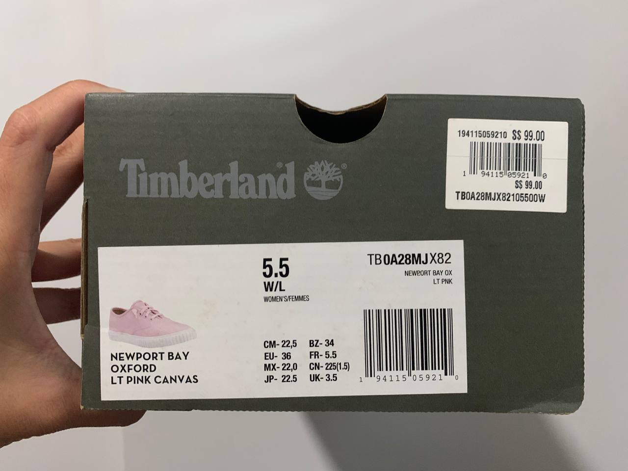 Timberland Timberland Newport Bay Oxford Pink Canvas Shoes (Size 5.5) - Photo 5