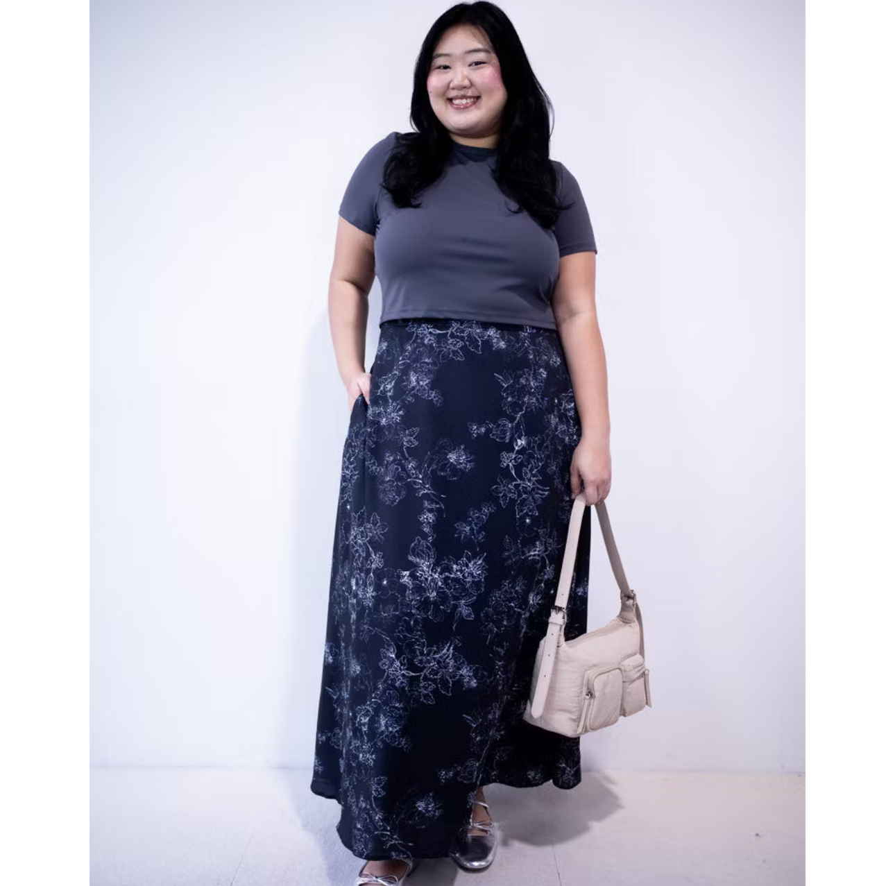 THE MAD THEORIES TMT ETTA SKIRT 2.0 BLACK FLORAL