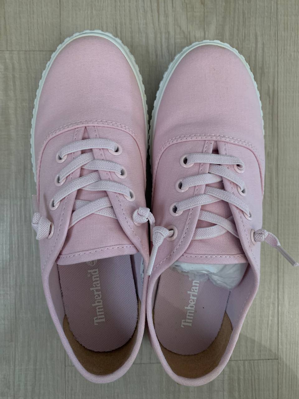 Timberland Newport Bay Oxford Pink Canvas Shoes (Size 5.5)