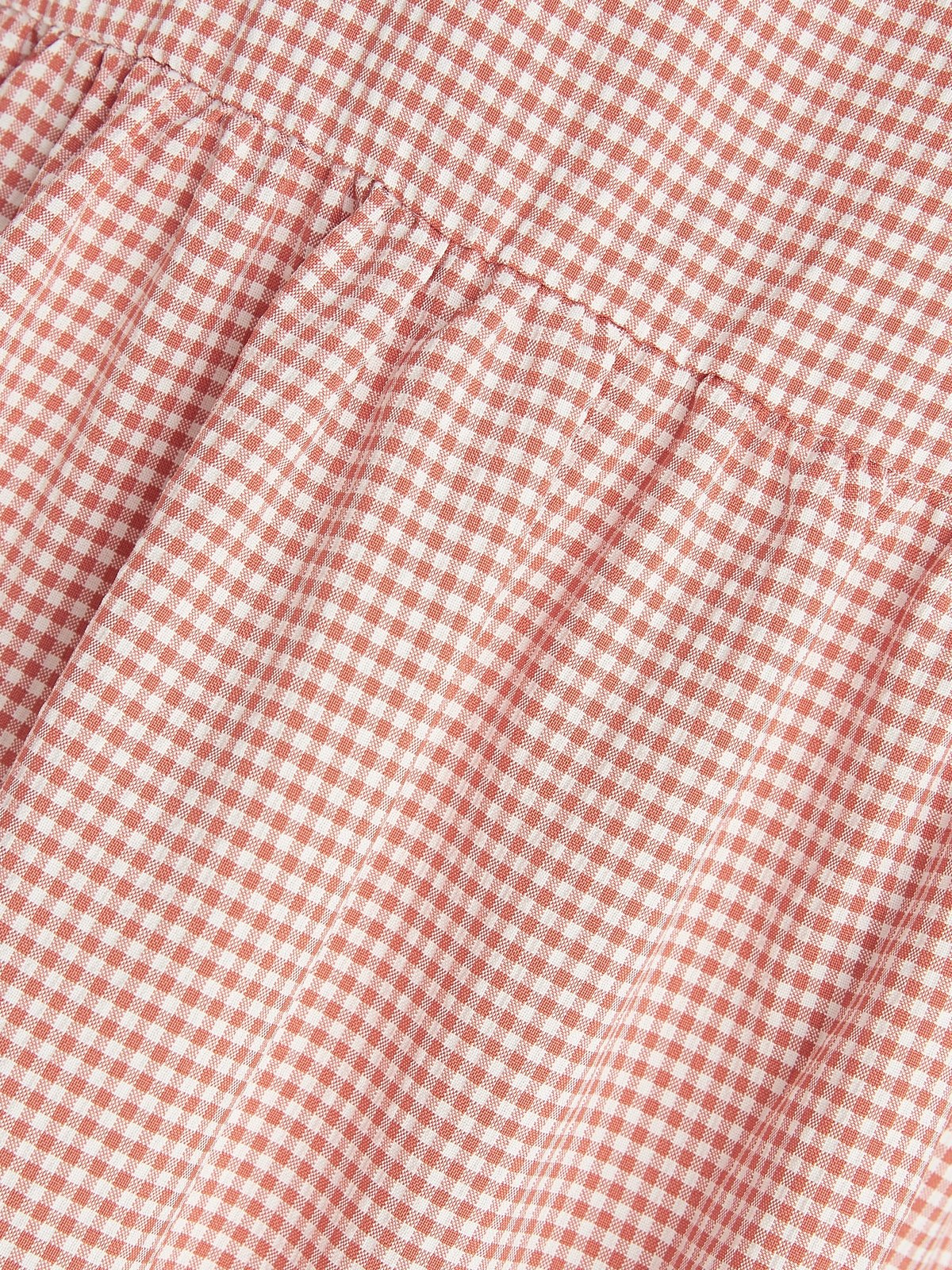 POMELO Pomelo Gingham Tiered Dress in Pink in Size XS - Photo 3