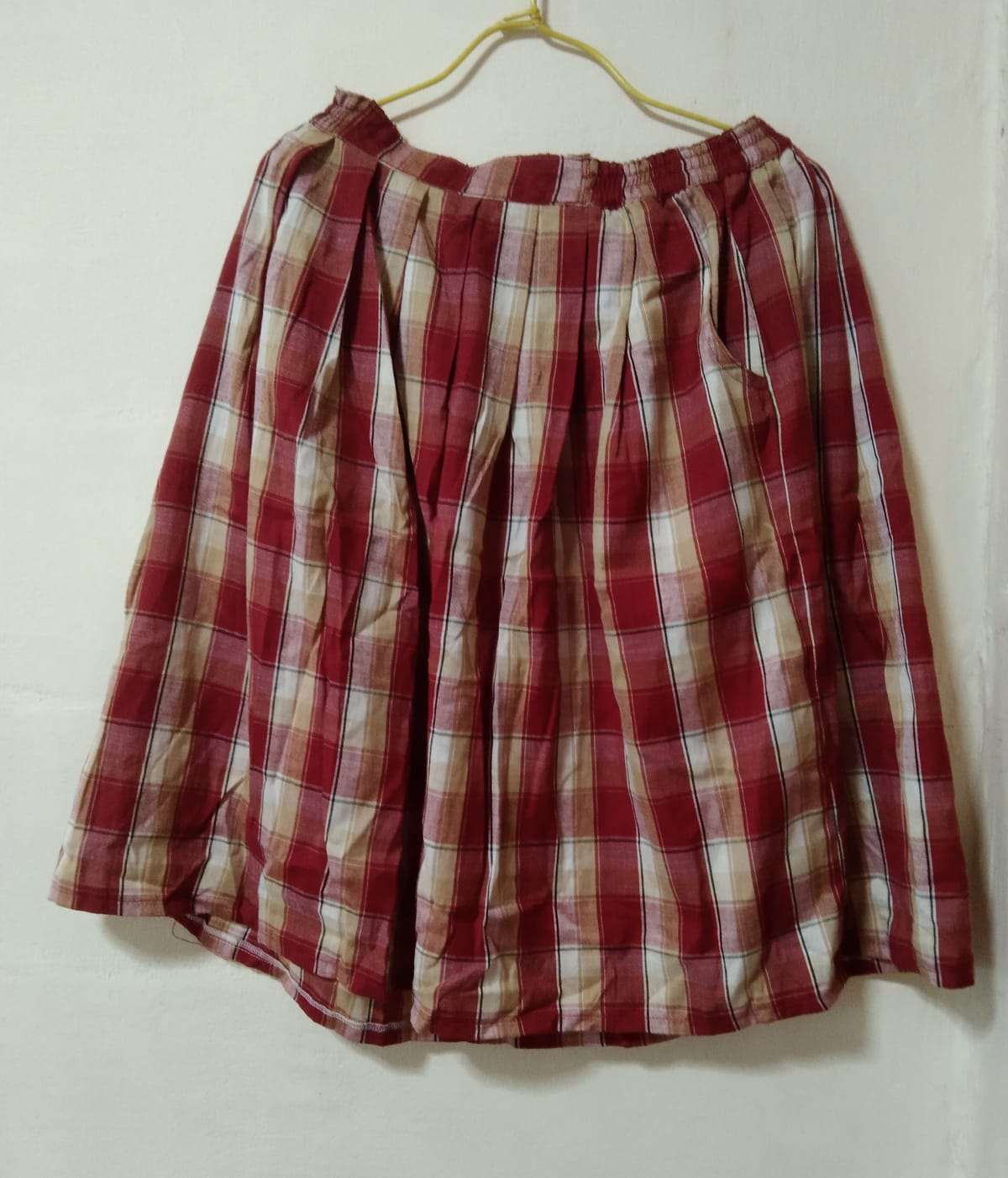 Cute Red Plaid Skirt