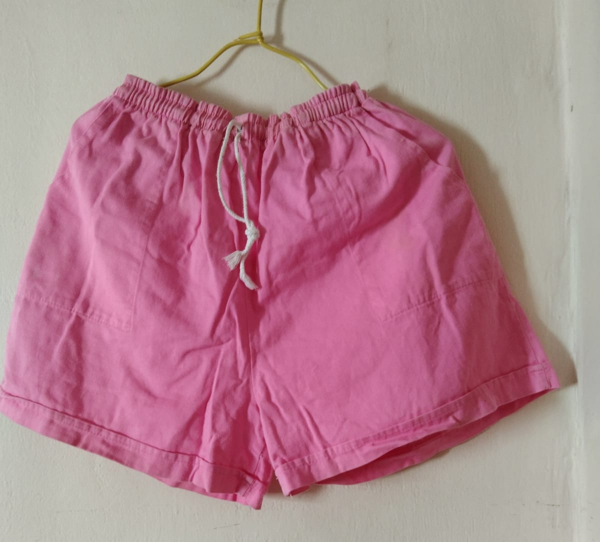 Bright Pink Drawstring Shorts