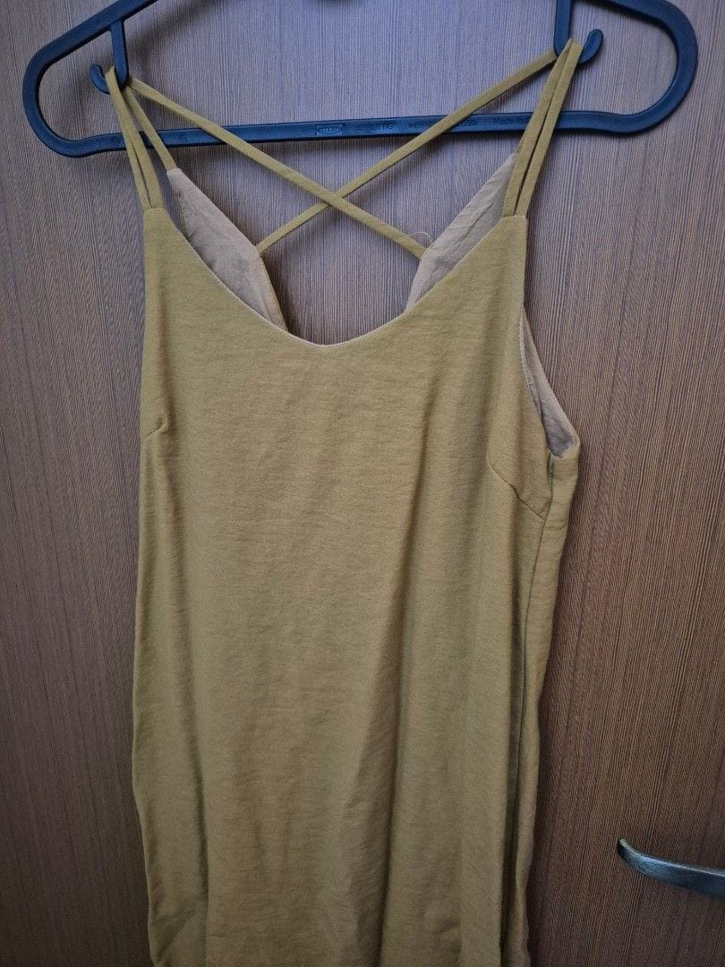 The Editor's Market Mustard Criss-Cross Cami Dress - XS 🌼 - Photo 4