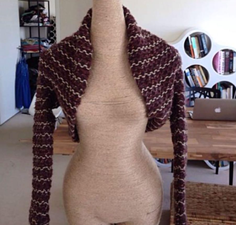Cozy Knit Bolero Shrug - Designer stylish crop shoulder warmer
