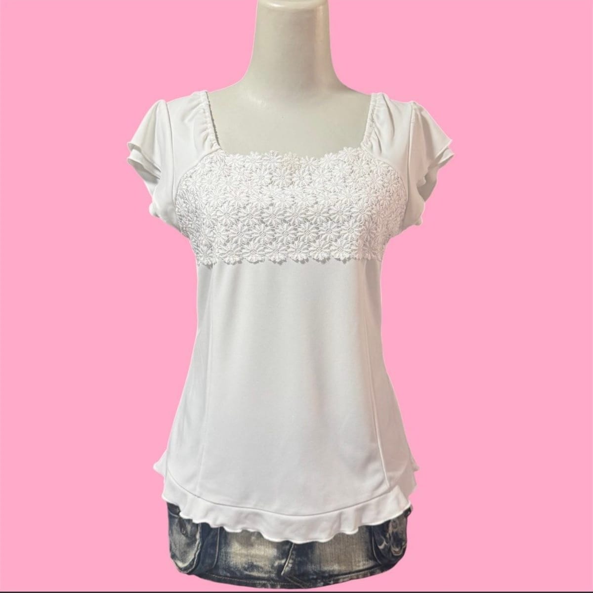 Cottagecore White Daisy Milkmaid Top 🌼