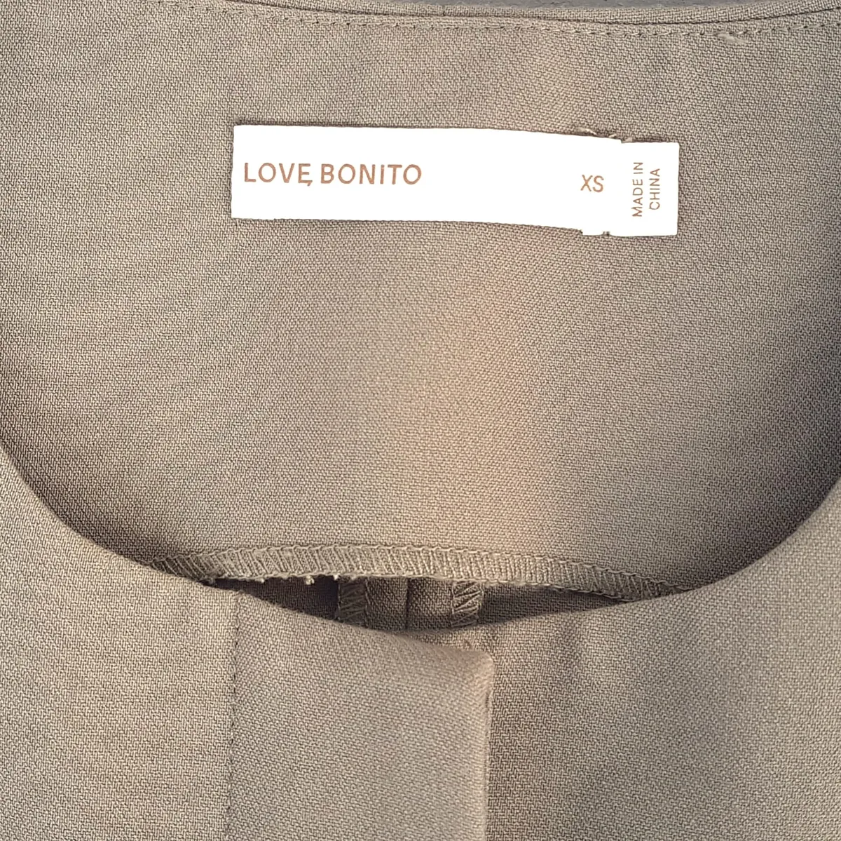Love, Bonito Love, Bonito RIYO Twill Round Neck Boxy Vest, Size XS, Round Neckline, Straight Boxy Silhouette, Functional front flap Pockets, Structured Twill Fabric, Cosmopolitan, Cool Designer Fashion, Adjustable Back Waist Tab, Timeless Appeal, Urban Style - Photo 7