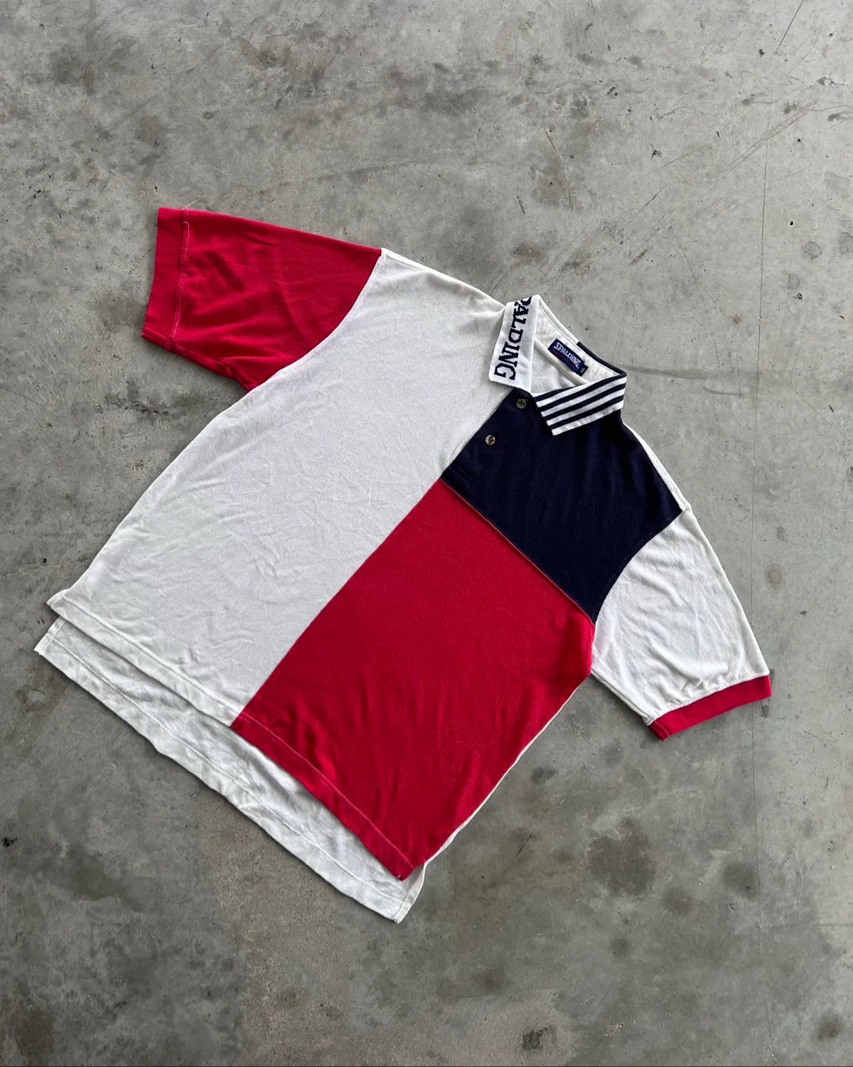 Spalding Colorblock Polo Shirt