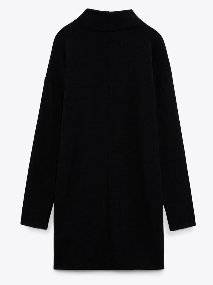 Zara ZARA Black Short Soft Dress (M) - Photo 6