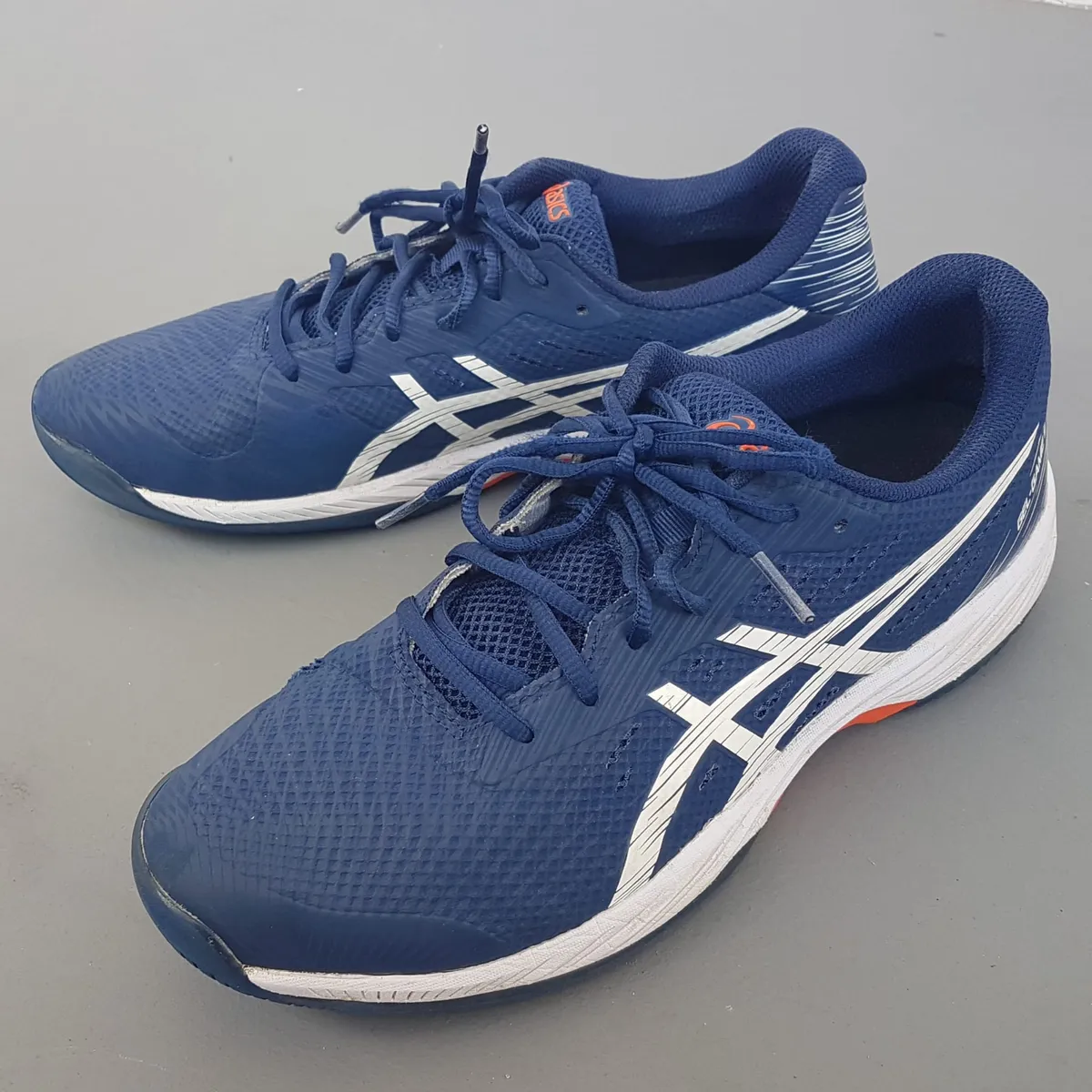 ASICS Original ASICS Designer Shoes, GEL-GAME 9 Blue & White Model, UK 9.5, US 10.5, EUR 44.5, CM 28.25, Tennis, Gym, Court Sneakers, Cosmopolitan, Roadster, Sophistication, Streetwise, Urban Style, Pop Culture, Cult Street Fashion, Everyday Shoes - Photo 10