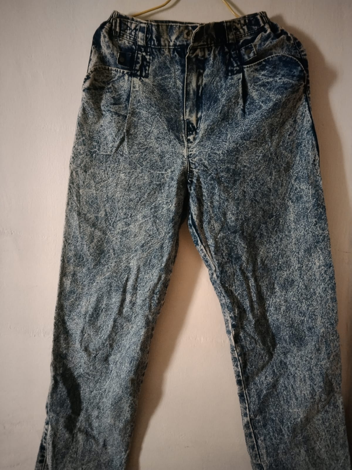 Vintage Acid Wash Denim Pants