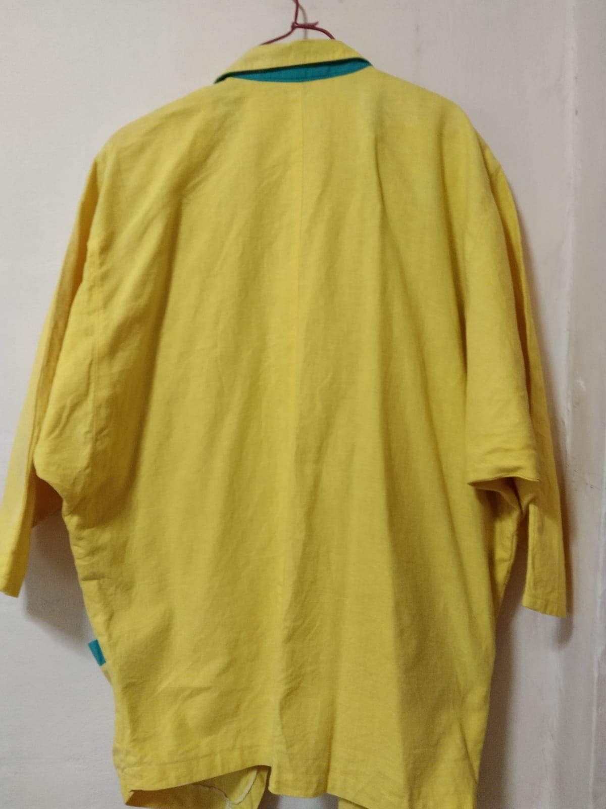 Oversized Yellow Linen Shirt