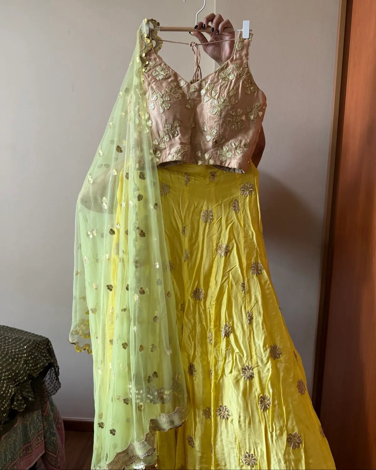 NA Gorgeous Yellow Embroidered Lehenga - Photo 2