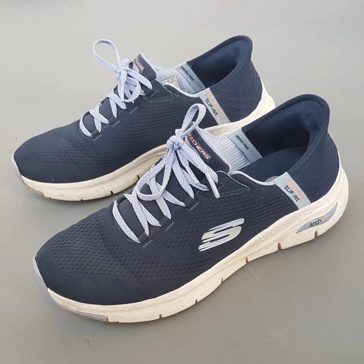 Skechers Original Skechers Hands Free Slip-Ins, Arch Fit, Fresh Flare Model, US 11, UK 8, EU 41, CM 28, Cool Blue Sneakers, Comfortable Walking Shoes, Cosmopolitan, Breathable Mesh, Max Airflow, Lightweight, Living Concepts, Sophistication, Streetwise - Photo 5