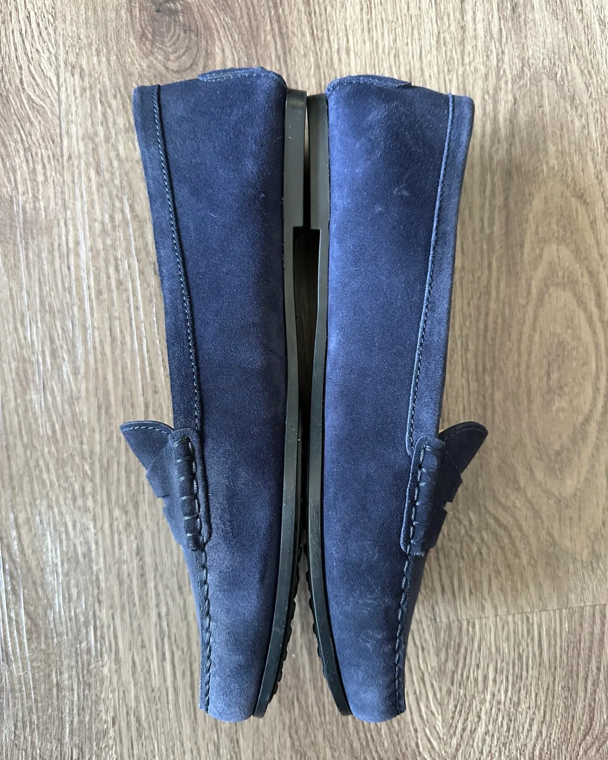 TOD’S Chic Tod’s Navy Suede Loafers - Photo 5
