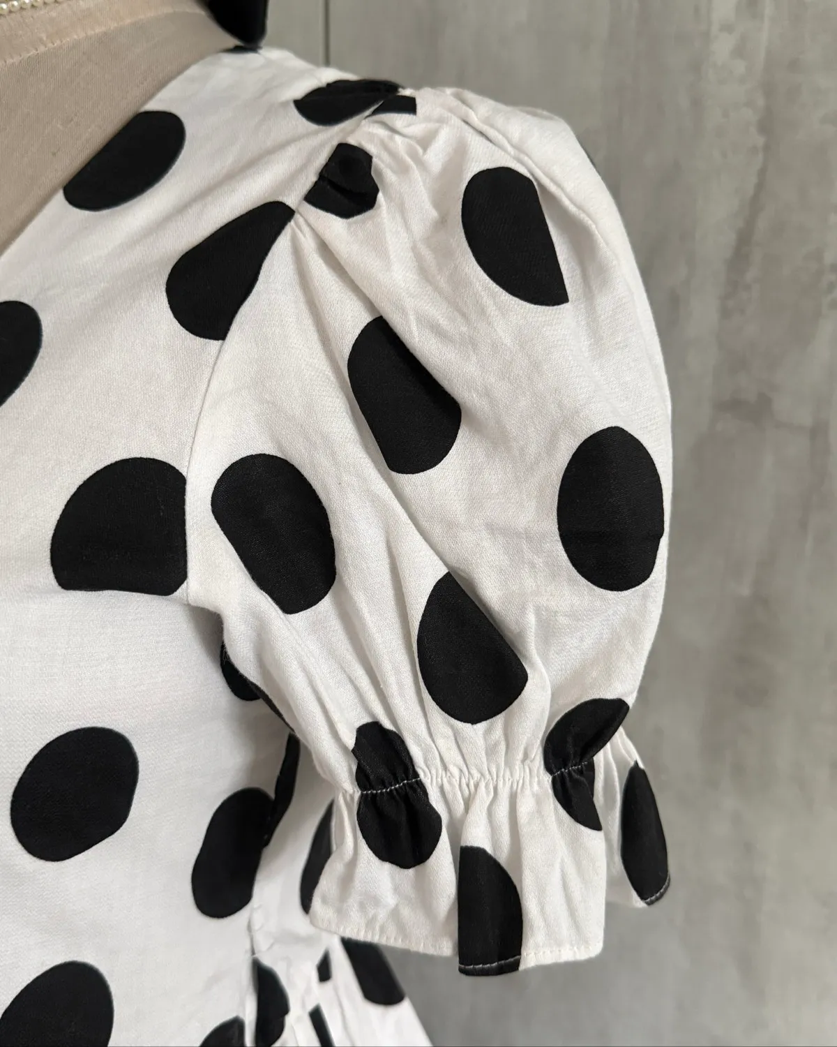 NA Cute Polka Dot Ruffle Top - Photo 5