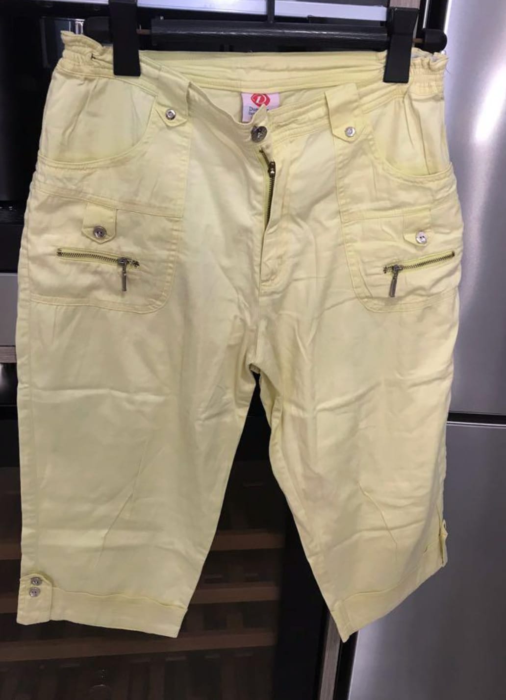 Vibrant Yellow Capri Pants