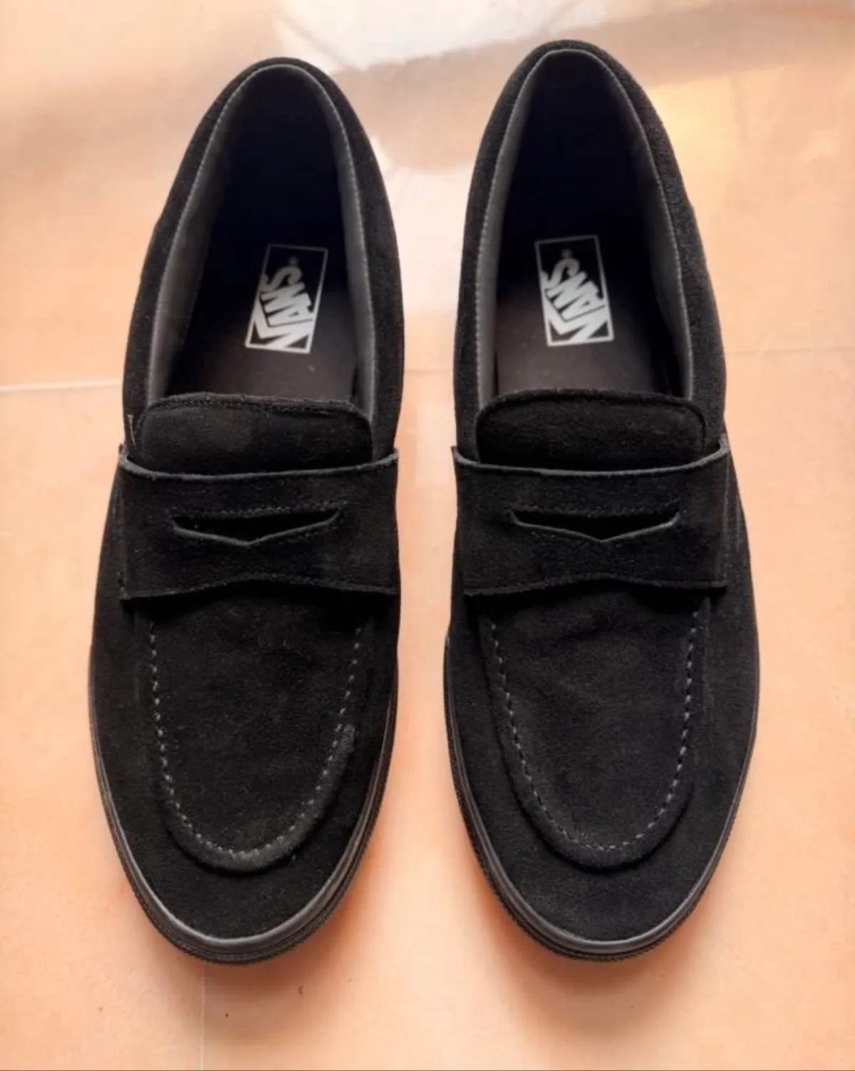 Vans Vans Black Suede Penny Loafers - Photo 2