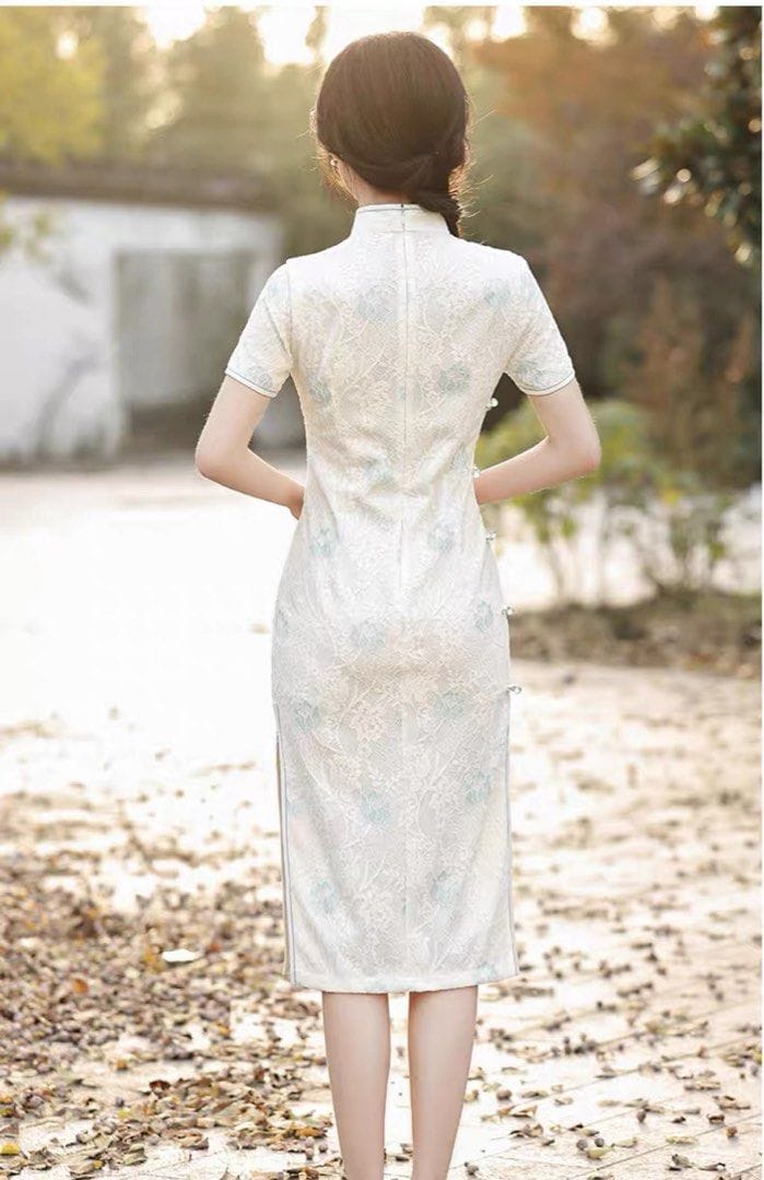 Improved Cheongsam Dress, Suitable for Everyday Wear, for Petite Individuals - Photo 7