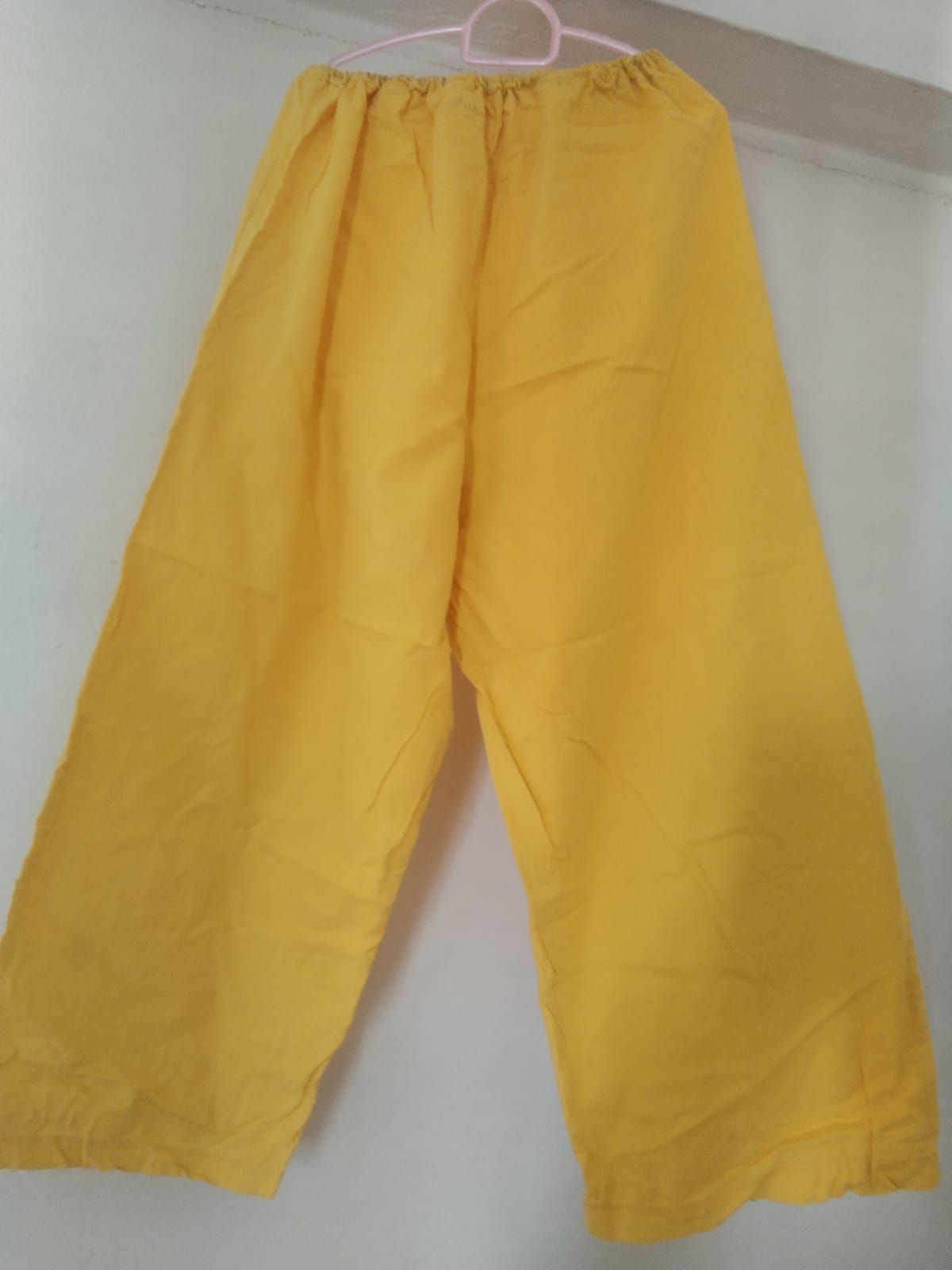 Bright Yellow Relaxed Fit Pants