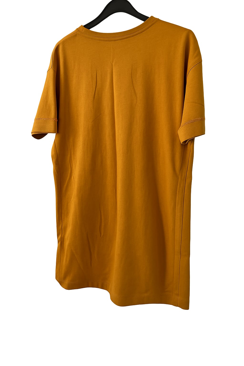 Zara ZARA Oversized Mustard Brown/Pumpkin Orange Minimalist Dress (S) - Photo 4