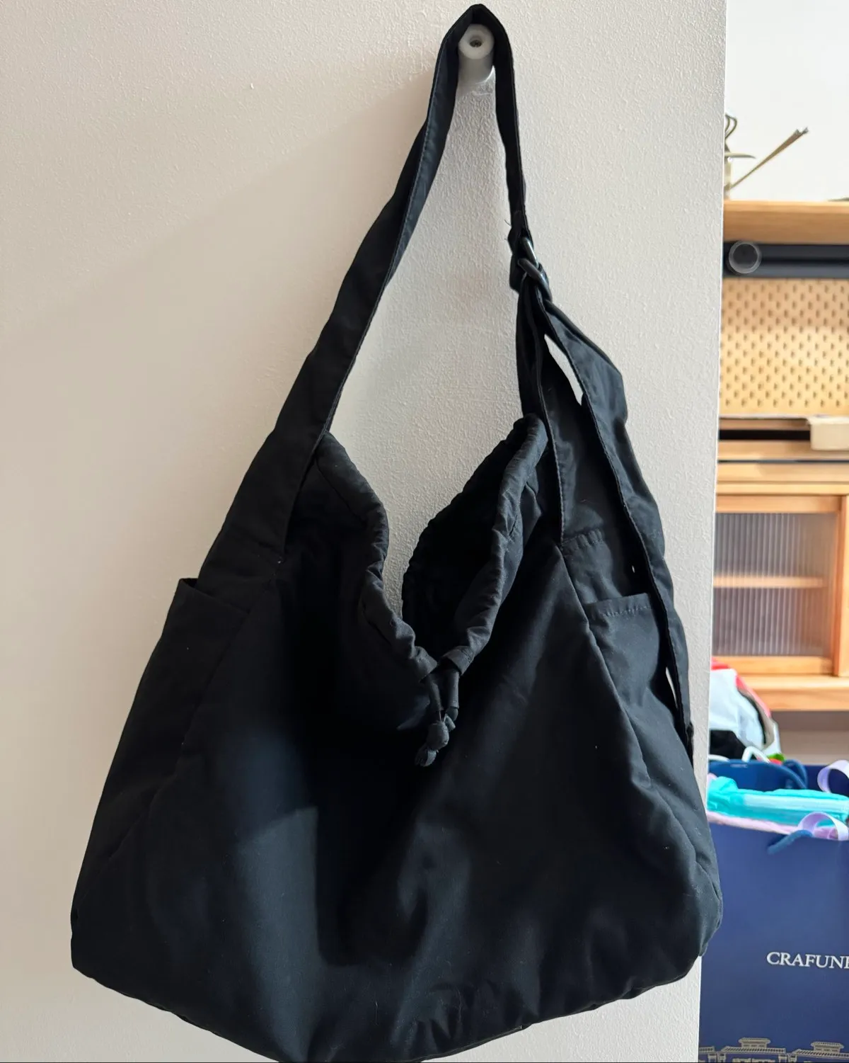 Uniqlo Black Slouch Bag