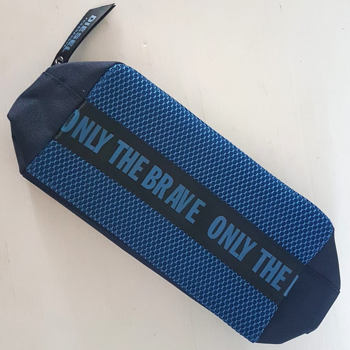 DIESEL  Original DIESEL Limited Edition Pouch, ITALY Cool Blue & Black Clutch, Cosmopolitan Satchel Bag, Intricate Design, Diesel Fragrances, Only the Brave, Sleek Model, Sophistication, Streetwise, Cosmetic Bag, Toiletry, Luxury Living, Pop Culture - Photo 3