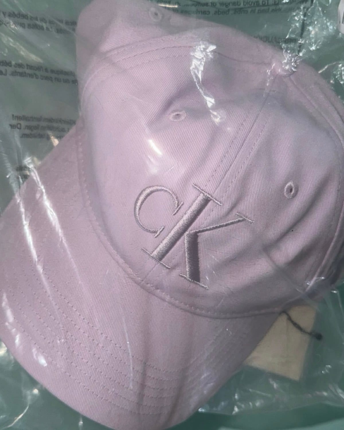 calvin klein pastel purple cap
