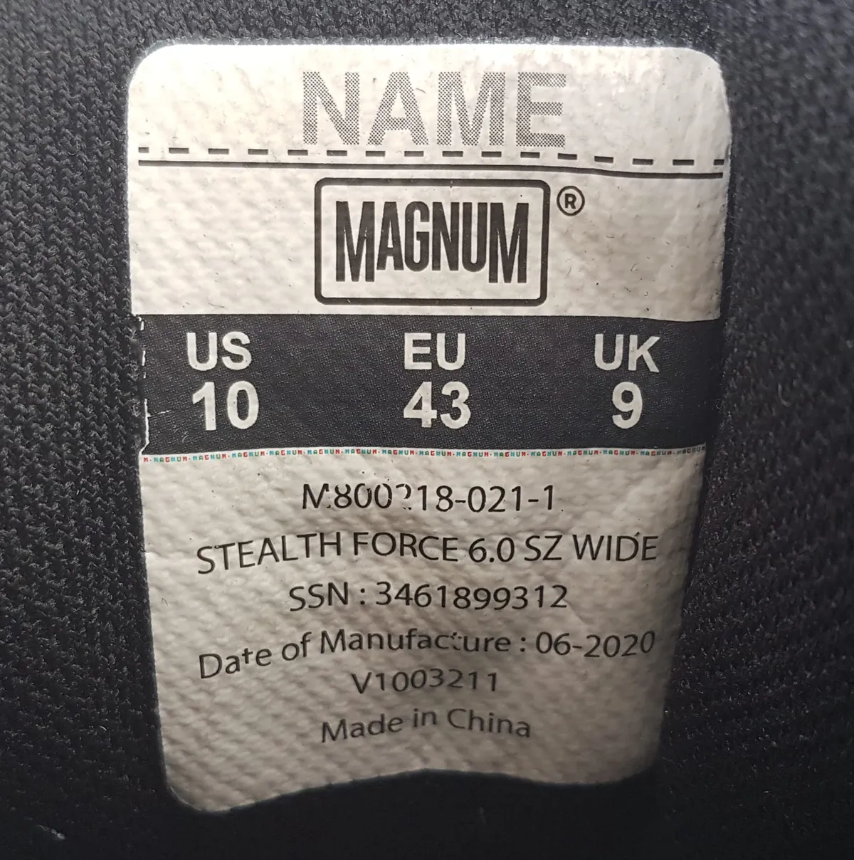 MAGNUM Retro MAGNUM 2020 Combat Zipper Boots, STEALTH Force 6.0 Wide, Tactical Boots, US 10, UK 9, EUR 43, Waterproof, High Top Safety Boots, Black Leather Shoes, Better Foot Protection, All Terrains Training, Hiking, Trekking, Traveler, Backpackers - Photo 8