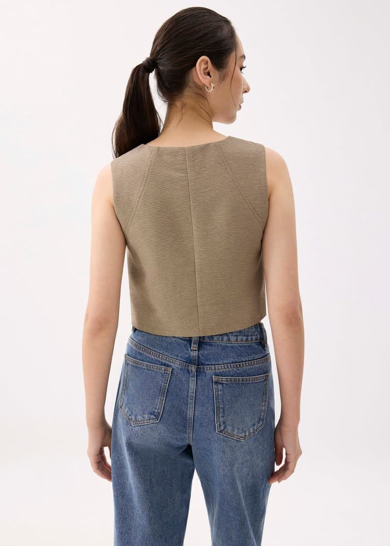 Love, Bonito Love Bonito V-neck Button Down Vest - Photo 4