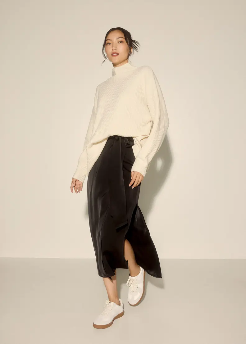 Love, Bonito Love Bonito Thora Satin Wrap Maxi Skirt - Photo 2