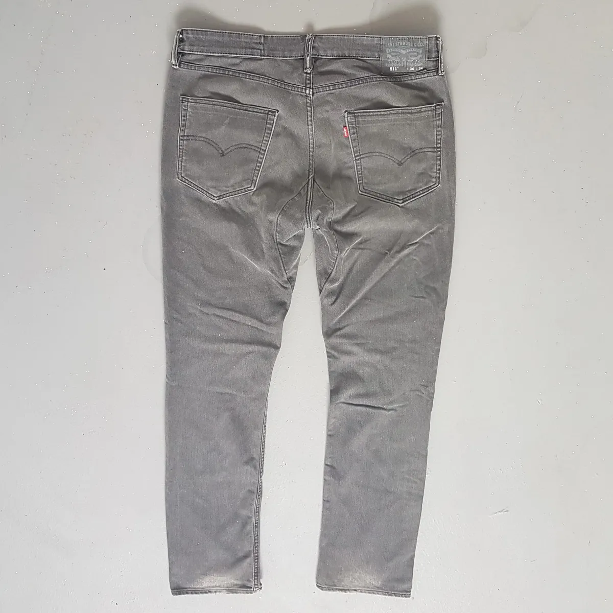 Levi's Original Levi’s Strauss Denim Jeans, USA, Levi’s 511, Red Tab, W36, L34, Cosmopolitan, Dark Gray Pants, Bootcut Jeans, Seasoned Look, Everyday Fashion, Timeless Classic, Retro Apparels, Vintage Jeans, Urban Style, Sophistication, Streetwise, Luxury Living - Photo 5