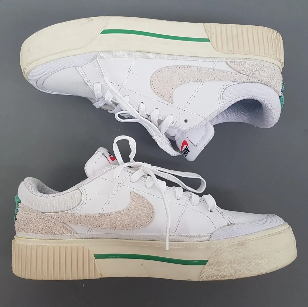 Nike Original NIKE COURT LEGACY LIFT Sneakers, US 9.5, UK 7, EUR 41, CM 26.5, Cosmopolitan, Cool White & Stadium Green Colorway, Sleek Designer Shoes, Cult Street Fashion, Sophistication, Roadster, Pop Culture, Timeless Appeal, Pop Culture, Everyday Runway - Photo 3