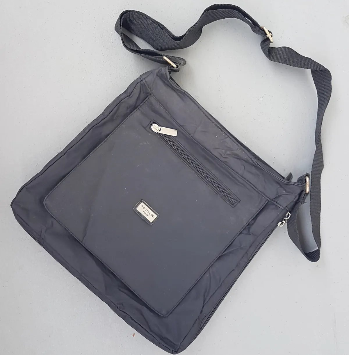 Poccilini, ITALY Exquisite POCCILINI Tote Bag, ITALY, Cool Cross-Body, Minimalist, Simple Black Handbag, Elegant Messenger, Luxury Living, Shoulder Sling, Cosmopolitan, Duffel, Urban Style, Haute Couture, Designer Hand Carry, Sophistication, Streetwise, Everyday Bag,