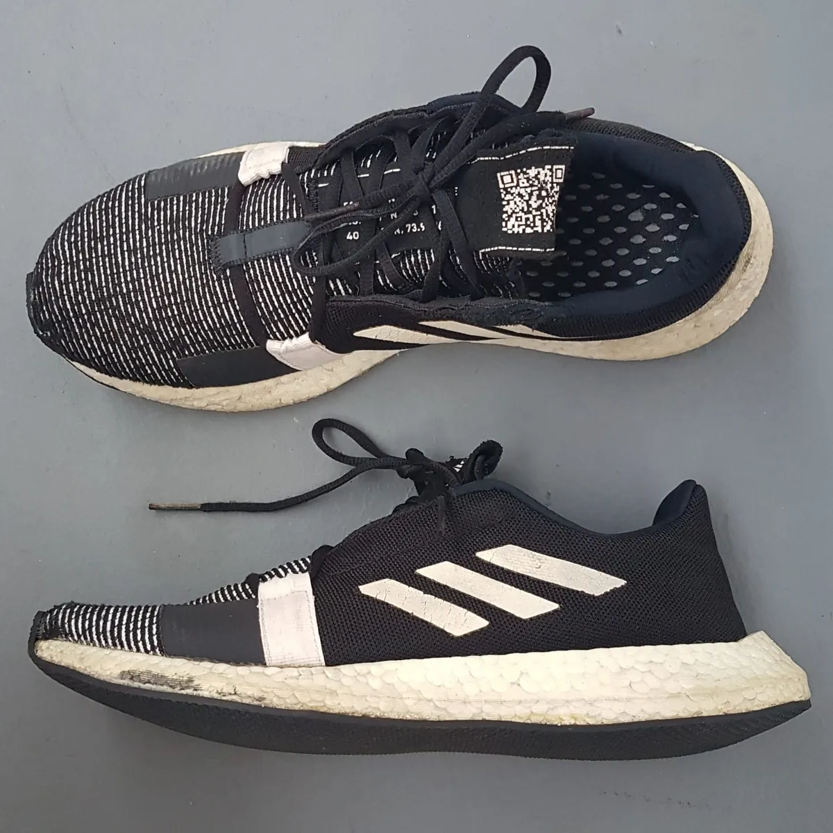 Adidas Original Adidas Running Shoes, SENSE BOOST GO Model, Core Black Linen Model, US 12, UK 11.5, EUR 46 2/3, JPN 300, Cosmopolitan, Boost Midsole, Urban Runners, Innovation, Performance, Sophistication, Streetwise, Everyday Fashion - Photo 8