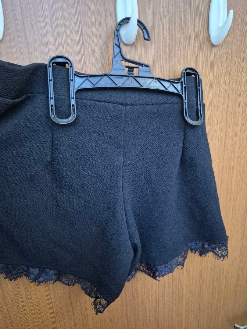 Dorothy Perkins Chic Black Lace Trim Shorts (US4) - Dorothy Perkins - Photo 4