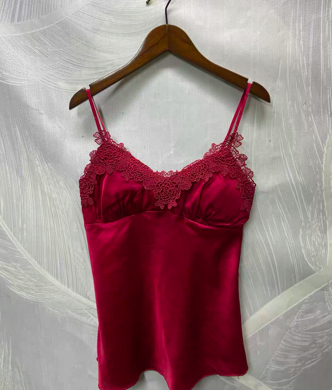 Gorgeous Lace-Trim Satin Camisole