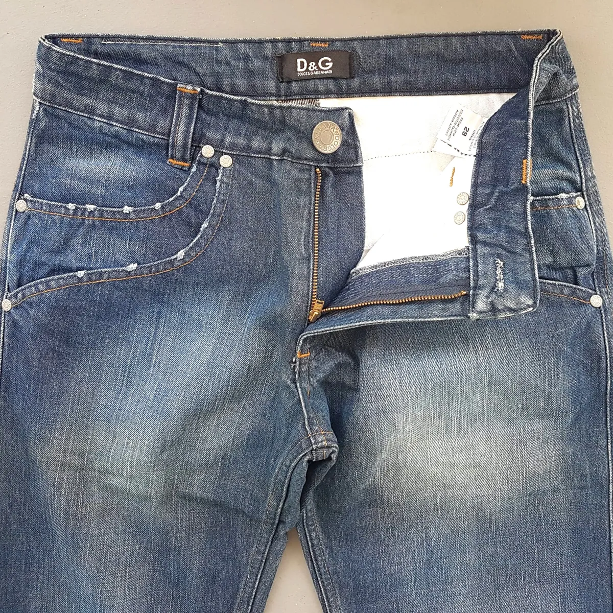 Dolce & Gabbana Retro DOLCE & GABBANA Denim Jeans, Cool Bootcut Flare Jeans, Size 29 D&G Bottoms, Double Front & Back Pockets, ITALIAN Designer Wear, Sophistication, Nostalgic Appeal, Vintage Pants, Timeless Classic, Luxury Living, Pop Culture, Cult Street Fashion - Photo 8