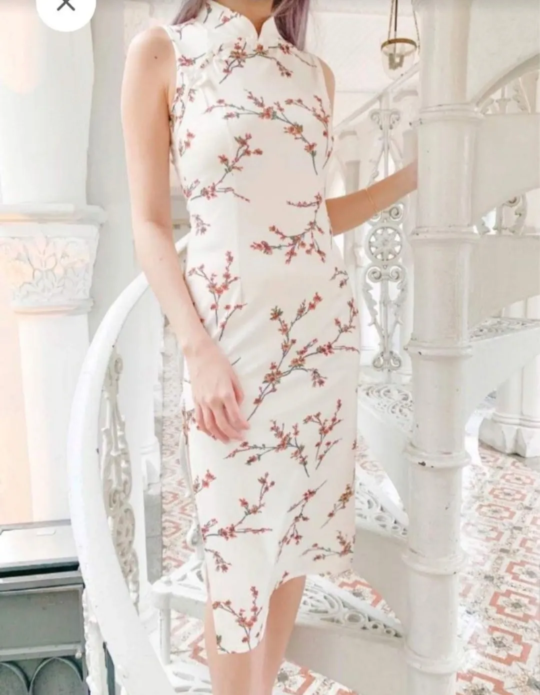 Doublewoot Floral Cheongsam Dress