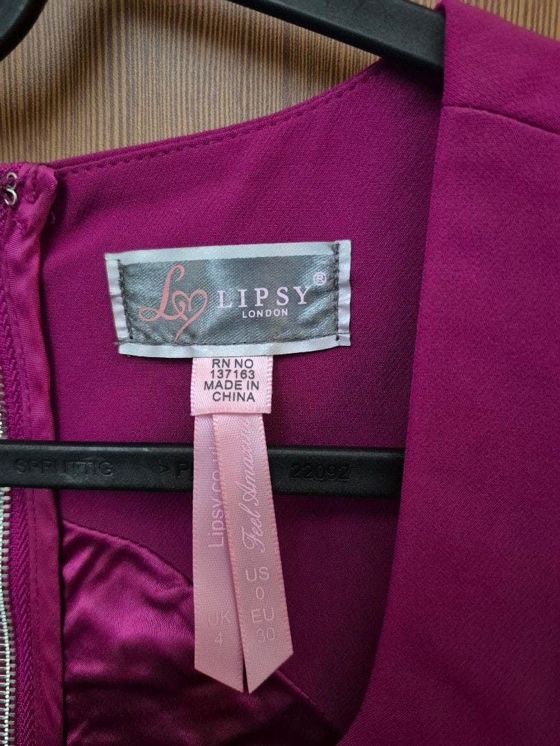 Lipsy Vibrant Lipsy London Fuchsia Mini Dress (XXS) - Photo 2