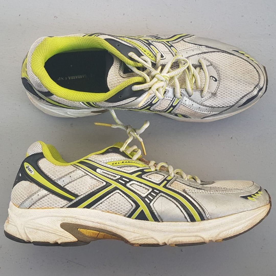 ASICS GEL-Kanbarra 4 Running Sneakers - White/Yellow Vibe (9.5, EU 43.5, CM 27.5)