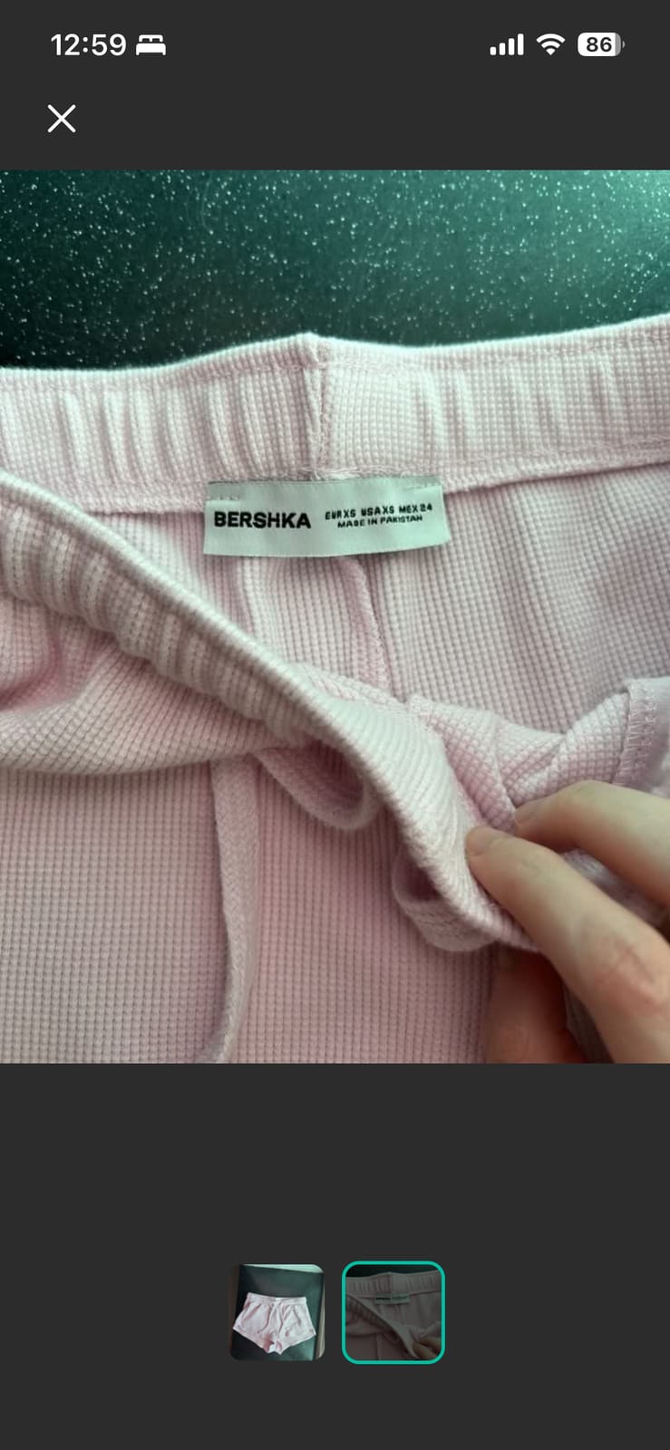 Bershka Bershka Pink Waffle Sweat Shorts - XS, Brand New 🩷 - Photo 2