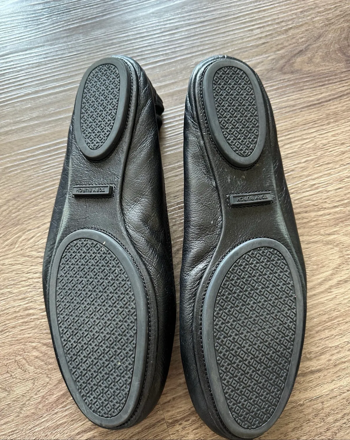 Tory Burch Tory Burch Black Leather Ballet Flats - Photo 3