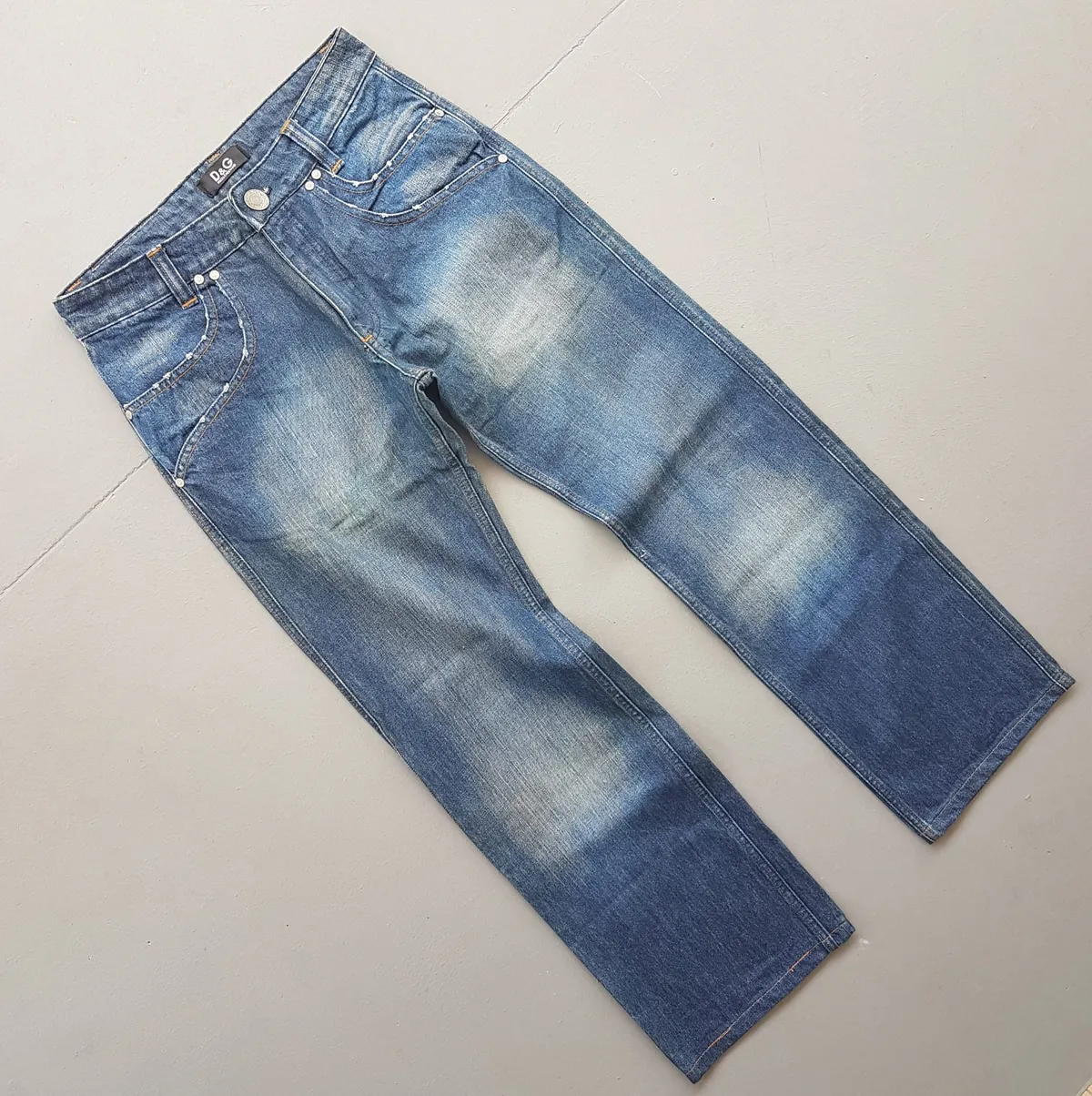 Dolce & Gabbana Retro DOLCE & GABBANA Denim Jeans, Cool Bootcut Flare Jeans, Size 29 D&G Bottoms, Double Front & Back Pockets, ITALIAN Designer Wear, Sophistication, Nostalgic Appeal, Vintage Pants, Timeless Classic, Luxury Living, Pop Culture, Cult Street Fashion - Photo 10