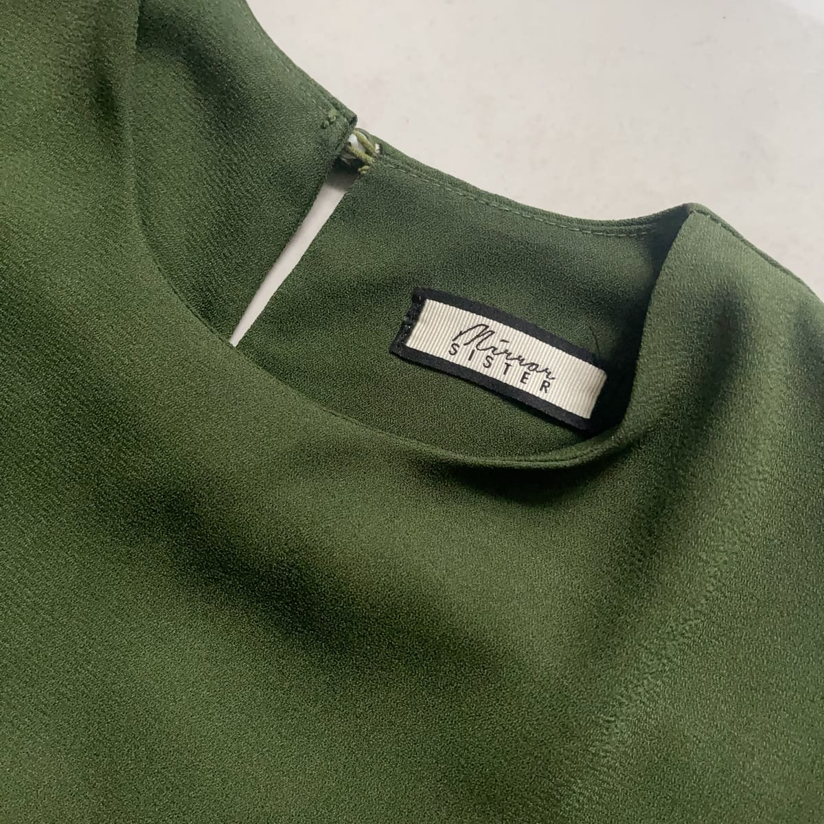 Mirror Sister Forest Green Ruffle Dress - Photo 5