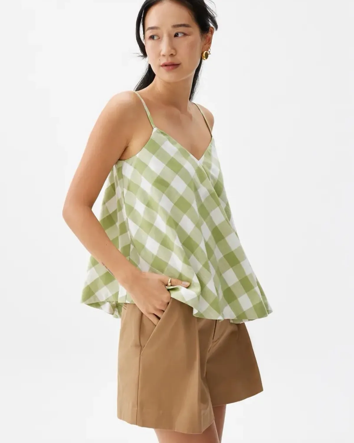 Love Bonito Cute Green Gingham Co-ord Set - Photo 3