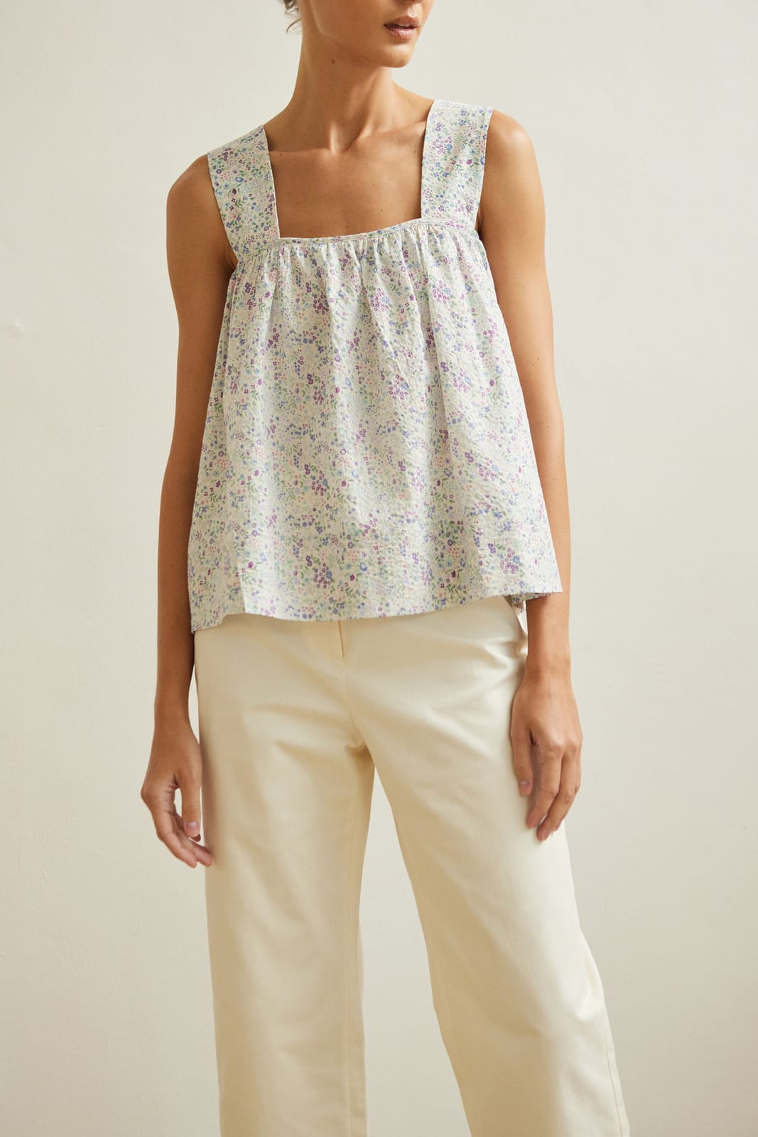 Something To Hold Tent Blouse in Lily Pond - Photo 2