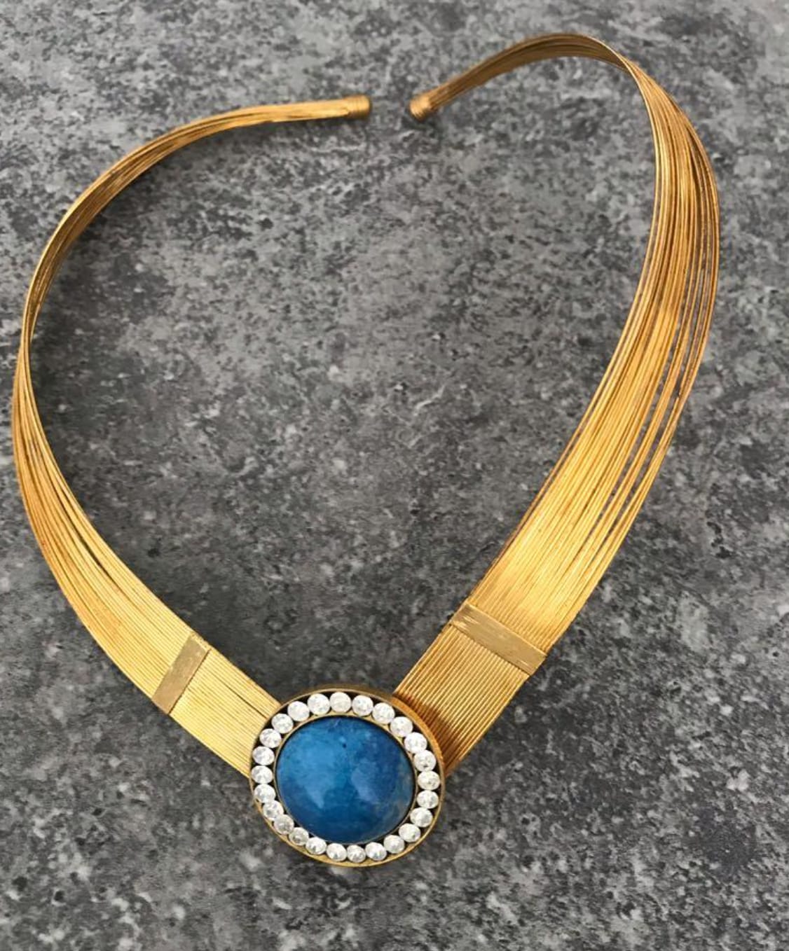 Vintage Gold Statement Necklace