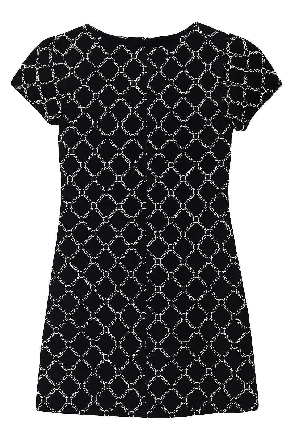 Unbranded Navy Puff Sleeved Dress With Pockets And White Heart Pattern (M) - Photo 4